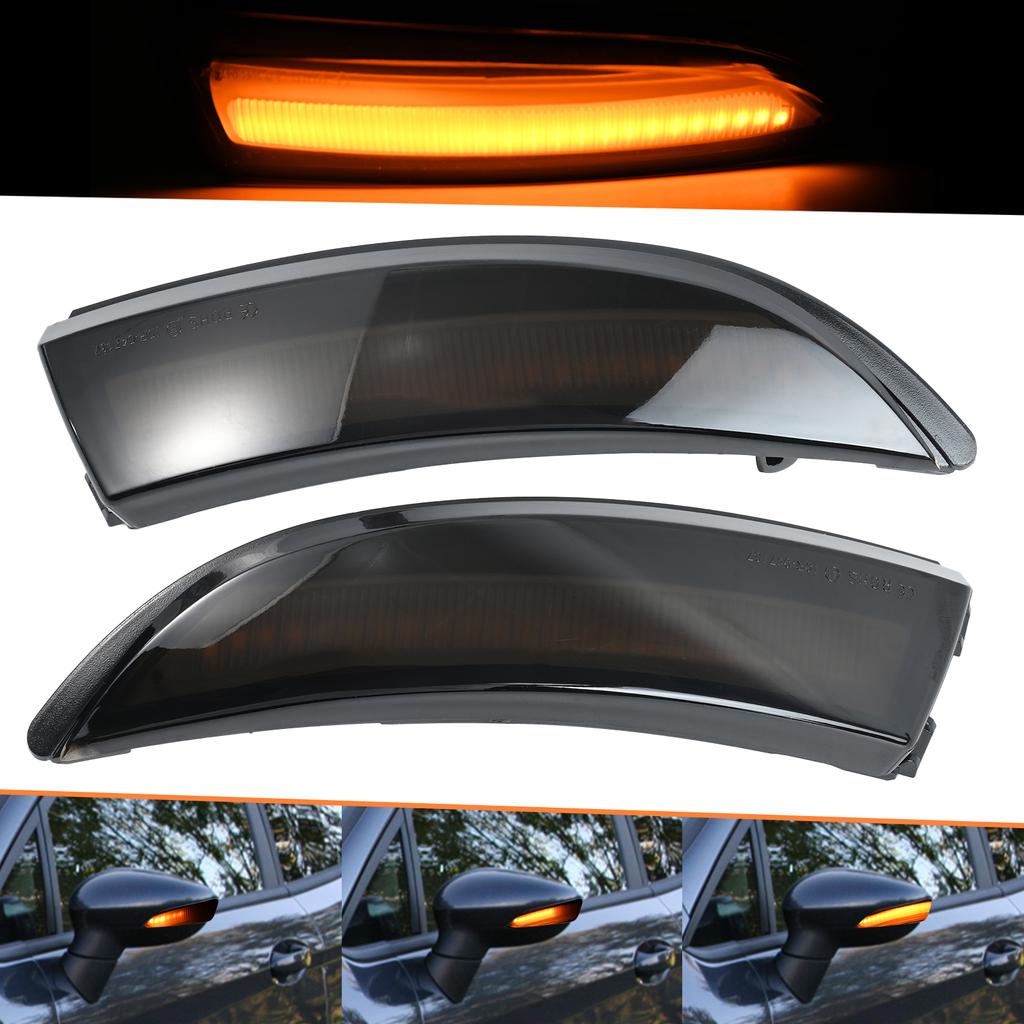 Автомобильный динамический указатель поворота для Ford Fiesta MK7 B-Max 08-17 светодиодный зеркальный повторитель последовательный индикатор мигалка Canbus без ошибок