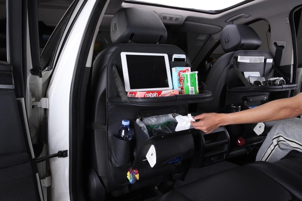 Car Seat Kick Car Seat Rear Seat Hidden Trash Table Large Capacity Trash Pocket, Guard, Storage, Back, Storage, Storage, Can, Function, Children's