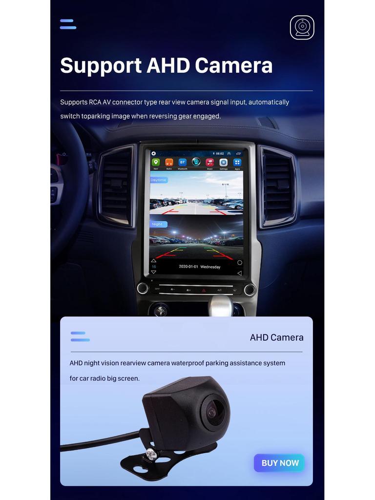 Совместимая система CarPlay Android 13 для Ford Everest, Ranger и Endeavour 2015-2022 годов выпуска.