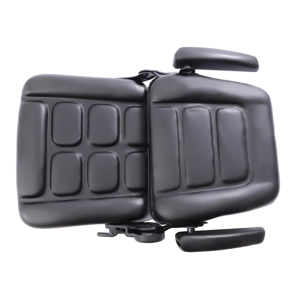 Universal Forklift Seat Adjustable Backrest PVC Ergonomic Tractor Excavator Truck Replacement Comfort Chair with Sliders