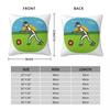 Lawn Bowls Towards The Jack Square Pillowcase Polyester Linen Velvet Creative Zip Decor Throw Pillow Case Sofa Cushion Case