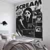 Американский Триллер Саспенс Фильм SScream Гобелен Декор Комнаты Настенная Ткань Вечеринка Подвесной Фон Декор Комнаты Детская Комната