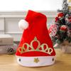 Plush Christmas Hat Polyester Santa Snowman Hat Xmas Cap Xmas Arts Hats  Xmas Gift