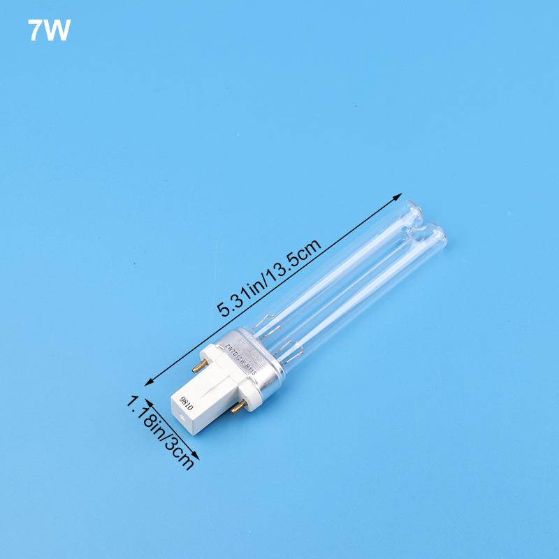 1 шт. УФ-лампы для аквариума, пруда, ультрафиолетовая лампа-стерилизатор, трубка для G23 5 Вт 7 Вт 9 Вт 11 Вт 13 Вт UVC H-образная трубка