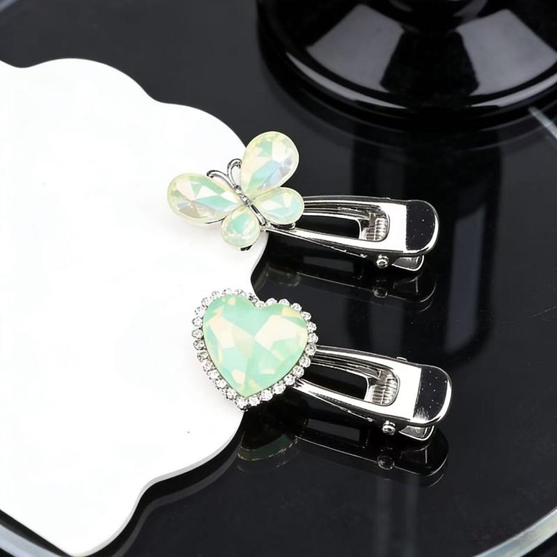 Kiss Jewelry Y2K Розовые Заколки-Бабочки Банты Звезды Сердца Женские Корейские K-pop Аксессуары для Волос