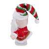 Walking Santa Toy 28.5cm Singing Electric Santa Toy Stuffed Doll with Music and Light for Home Decor