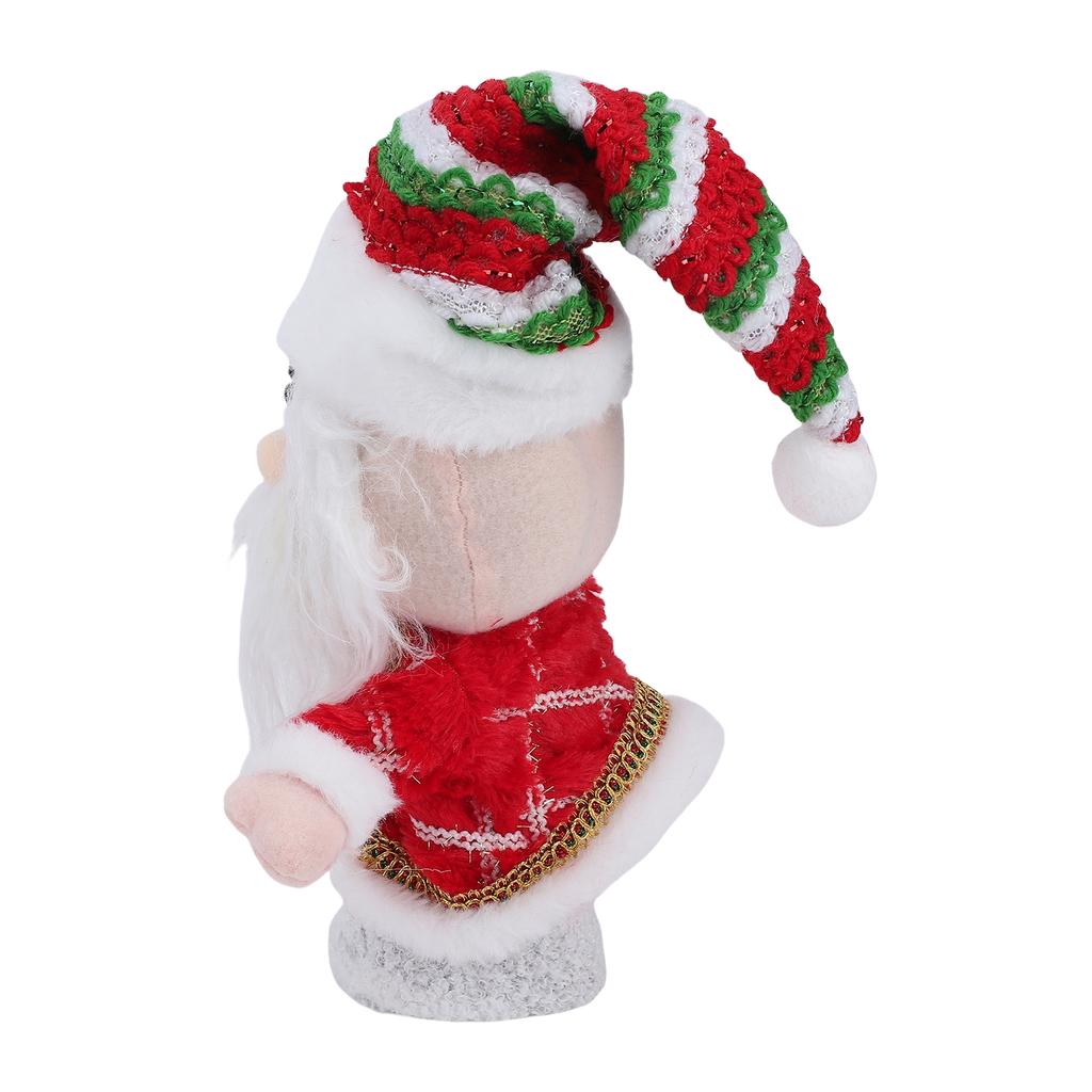 Walking Santa Toy 28.5cm Singing Electric Santa Toy Stuffed Doll with Music and Light for Home Decor