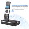 BISOFICE D1002 TAM T 3 Handset Cordless Phone with Answering Machine Caller ID Call Waiting 1.6 inch LCD 3 Lines Screen