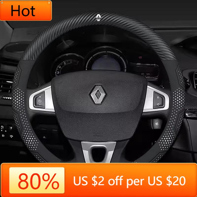 2026 Hot For Renault Interior Stickers For Renault Talisman Laguna Sandero Scenic kadjar Captur Clio KWID Megane 2 Duster Carbon AA10
