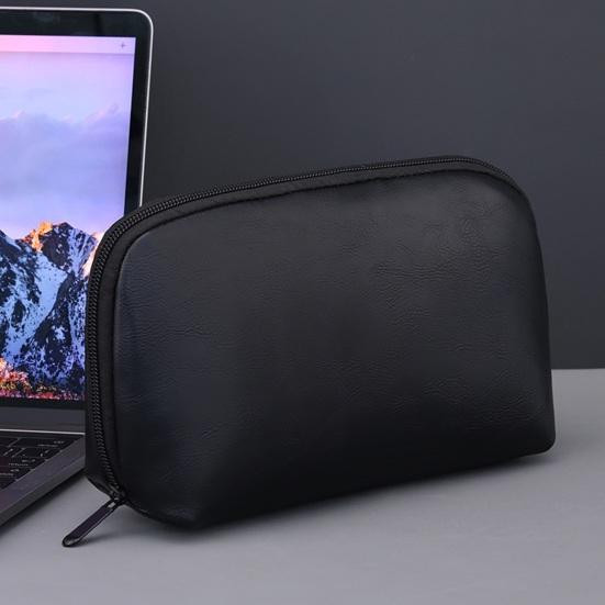 Сумка для электронных аксессуаров Многосекционный дорожный органайзер для технических аксессуаров Водонепроницаемый чехол из искусственной кожи