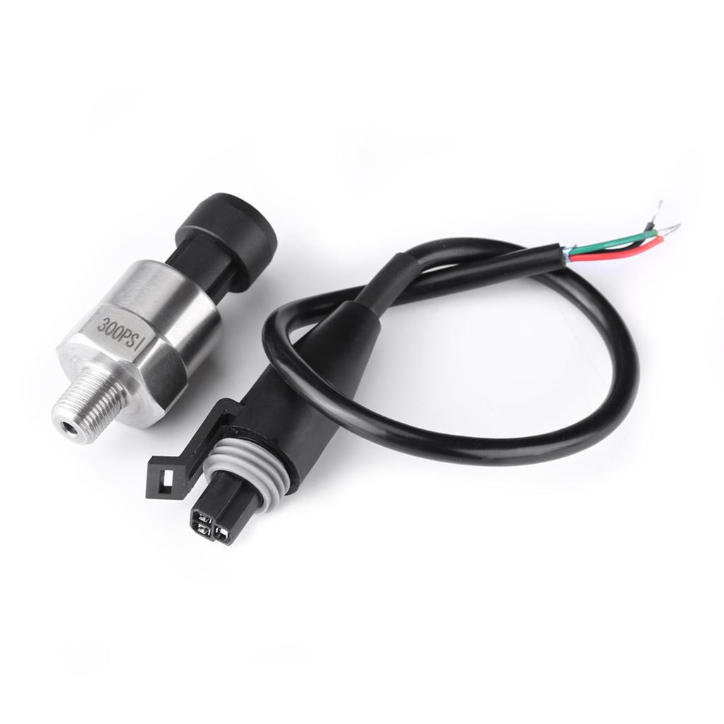 Pressure Gauge Transducer 1/8NPT Thread Stainless Steel Pressure Transducer Sender Sensor for Oil Fuel Air Water