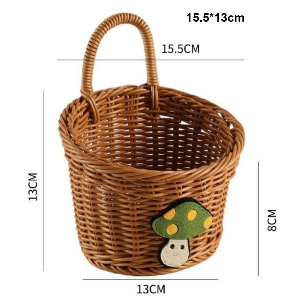 Бытовая плетеная корзина из искусственного ротанга, сервировочная настольная витрина для ресторана