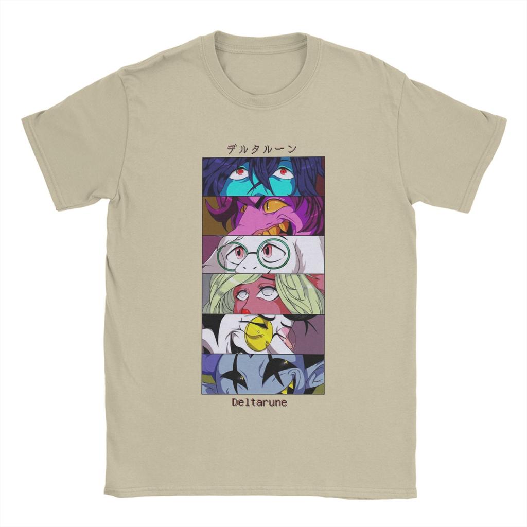 Модная футболка с глазами из Deltarune 100% хлопок Криса Дримурра Одежда Унисекс