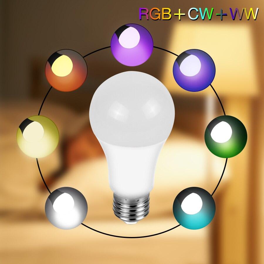 Умная светодиодная лампа Wi-Fi E27, лампочки 12 Вт, 220 В, 110 В, RGB, Яндекс, Алиса, станция, лампа, управление через приложение Alexa Google Assistant