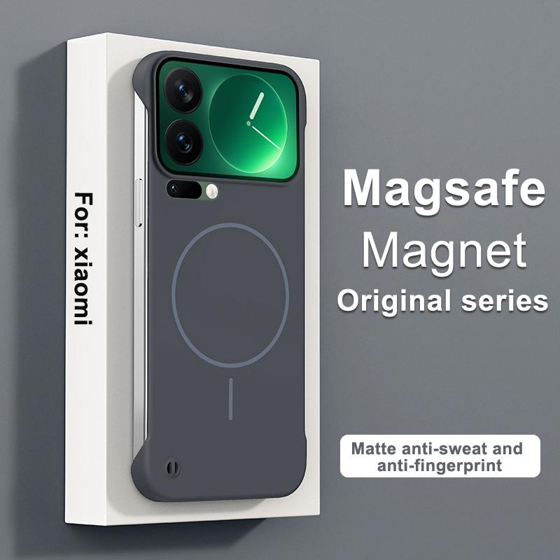 Ультратонкий безрамочный магнитный чехол для Xiaomi 17 17Pro Max Magsafe Жесткая матовая крышка из поликарбоната для Xiaomi MI17 pro max Защитный бампер