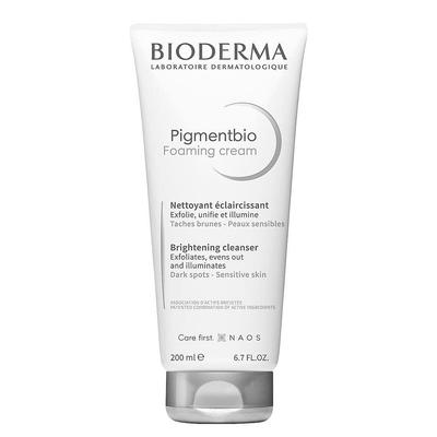 Bioderma Pigmenbio Очищающий скраб-пена White для тусклой кожи лица и тела, Питательный, Цветочный, Без искусственных этиловых или [Оригинальный] 200 мл, Кожа, (Скраб-очищающее средство,