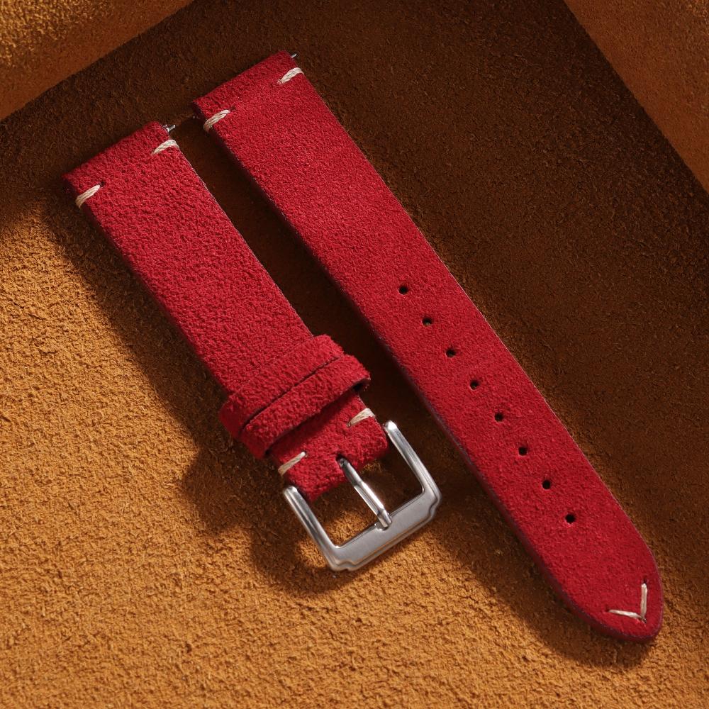 14 мм 16 мм 18 мм 20 мм 22 мм Браслет с быстрой застежкой Мягкий замшевый ремешок Браслет из телячьей кожи для женщин мужчин Коричневый ремешок Ремешок для смарт-часов