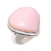 Pink Opal Gemstone 925 Sterling Silver Jewelry Ring Size 7.5