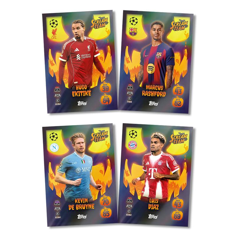 Официальный 2025/26 Обновленный Jumbo Multipack Коллекция Серии Scream Team Карточка Игры Premier League Match Attax Коллекционера Подарок
