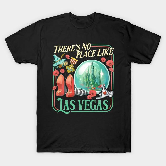 Asian Size Men Print T-shirt The Wonderful Wizard - No Place Like Las Vegas, Wicked Off To See Wizard No-Cut Heat Transfer Print Cotton Tshirt