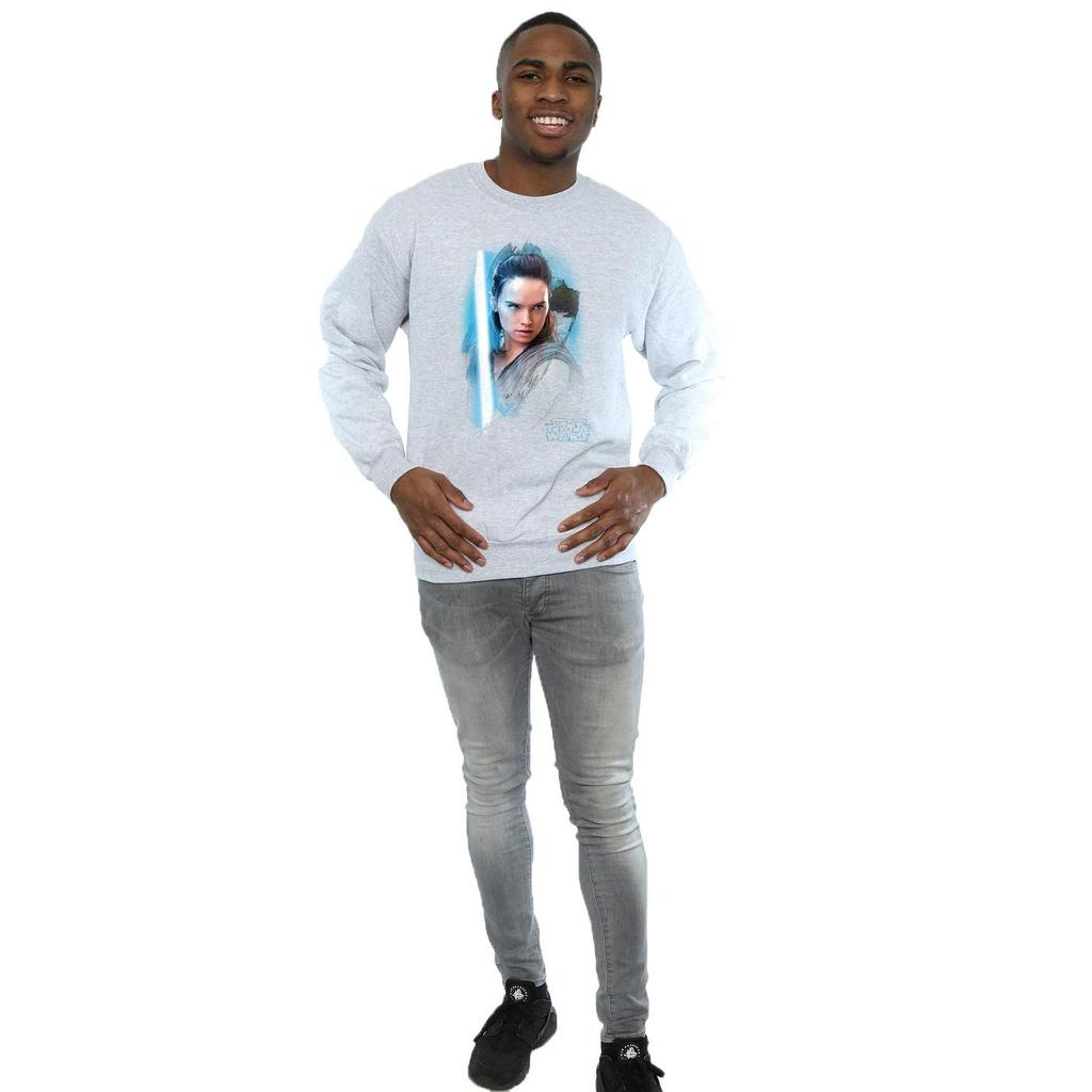 Star Wars Mens The Last Jedi Rey Brushed Sweatshirt