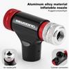 Накачка велосипедных шин CO2 Насосы CO2 Головка для накачки Алюминиевый сплав Инструмент для накачки велосипедных шин Мини-велосипедный CO2-инжектор Велосипедные аксессуары