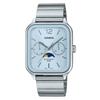 Standard Analog Moon Phase Stainless Steel Baby Blue Dial Quartz MTP-M305D-2AV Men's Watch