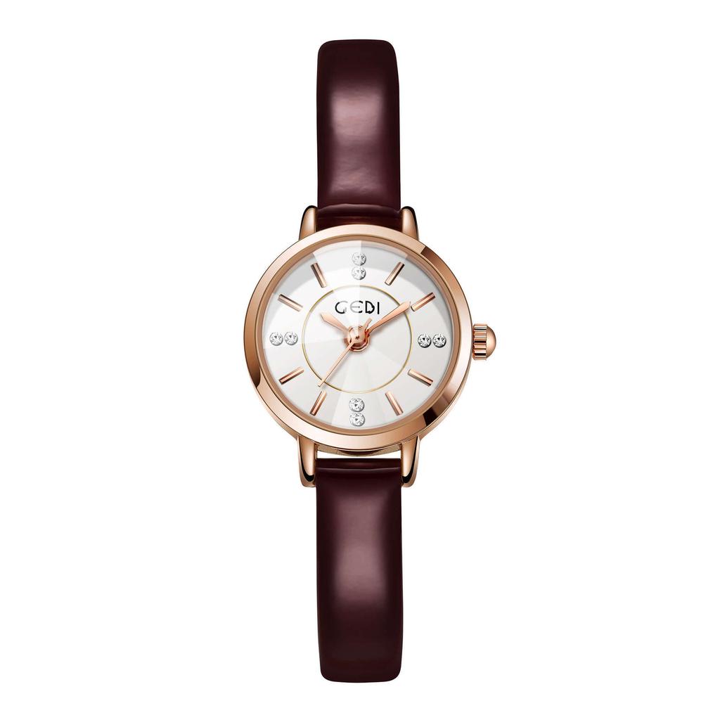 Small Student Watch Niche Round Small Disc Belt Women'S Watch Fashionable Waterproof Quartz Watch