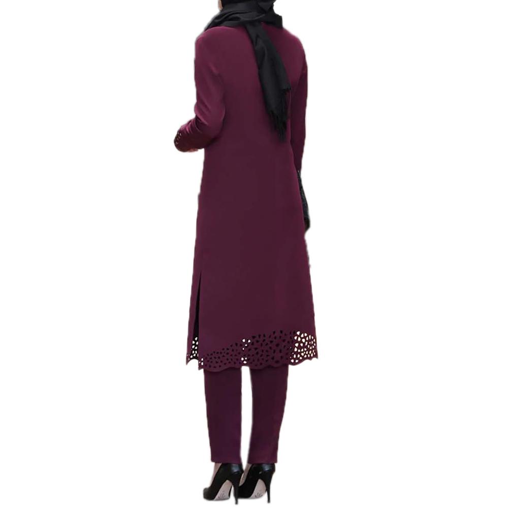 Женский мусульманский комплект одежды Абая, блузка с длинным рукавом, штаны, исламский кафтан, наряды, костюм