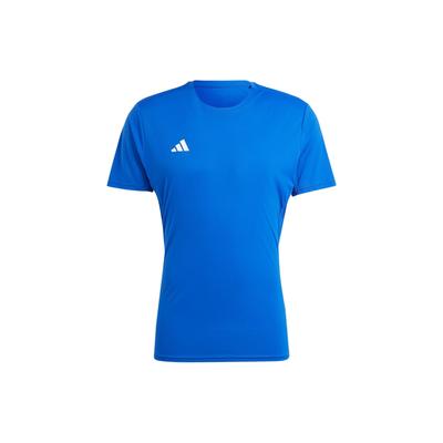 Adizero Essentials Crew Neck Logo Print Pullover Short Sleeve T Shirt Men Tops Blue IT1469