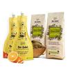 Nat Habit Ready-To-Apply Henna Paste & Sweet Orange Daily Ubtan Face Cleanser The Ideal Combo For Hair Deep Conditioning & Skin Care (Combo Pack of 3)