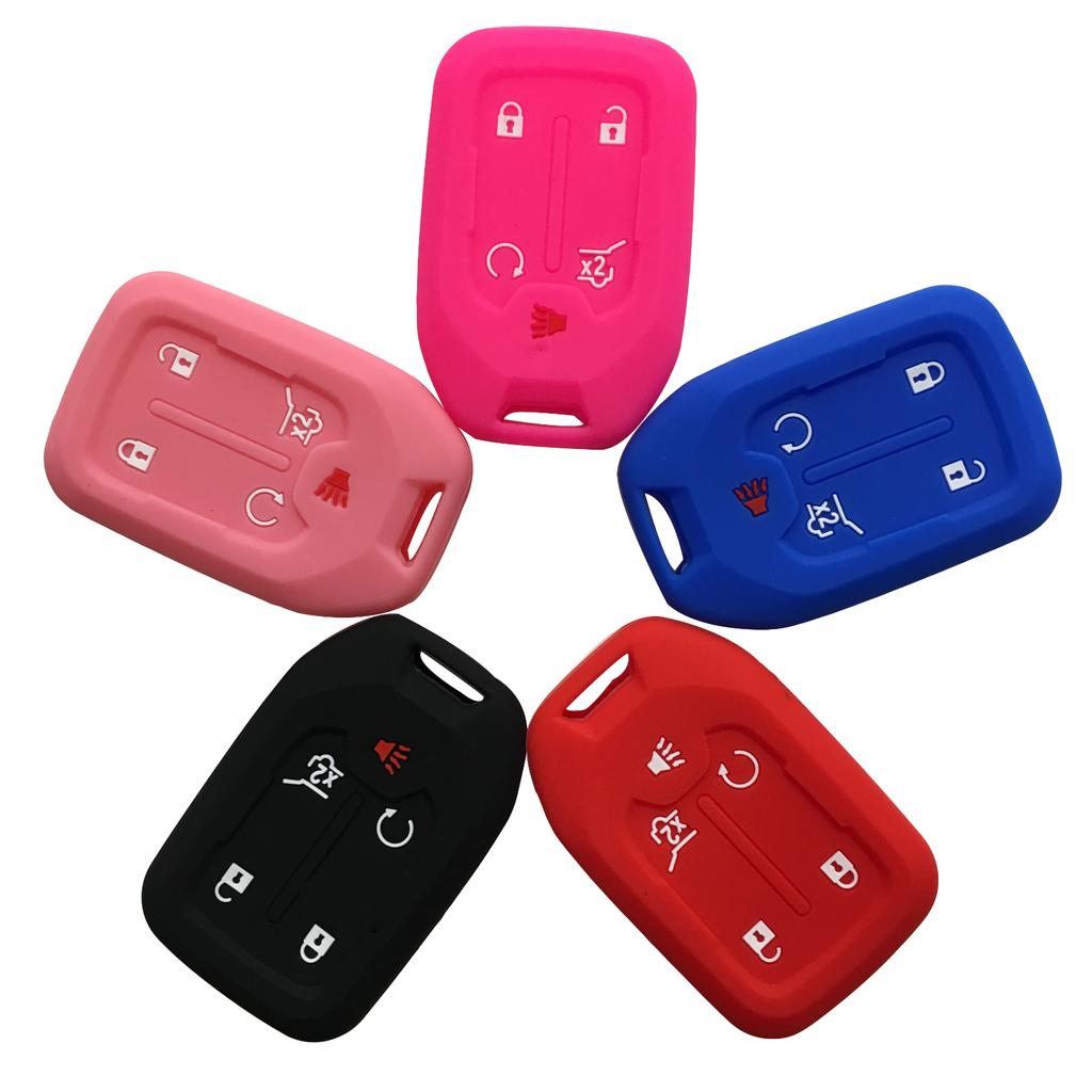 Силиконовый чехол для ключа GMC Terrain 2019 Canyon Remote Key Cover для Chevrolet Suburban Silverado 2500 Автомобильные аксессуары 4/5/6 кнопок