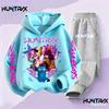 K-pop Охотники на демонов Huntrix Толстовка Детская мультяшная одежда Толстовки с капюшоном и штаны для девочек Комплект из 2 предметов Одежда для малышей