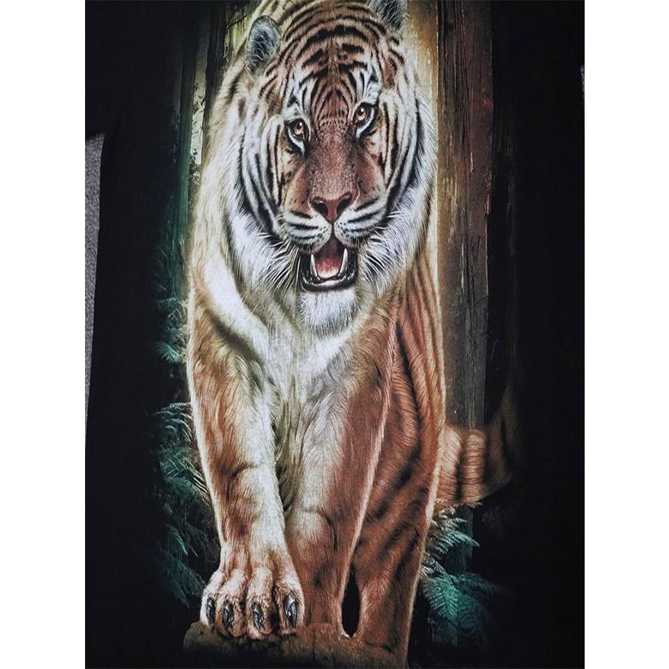 Diy Tiger Painting 5d Diamond Rhinestone Art Picture Full Diamond Embroidery Mosaic Animal Picture Cross Stitch Kit Decoration