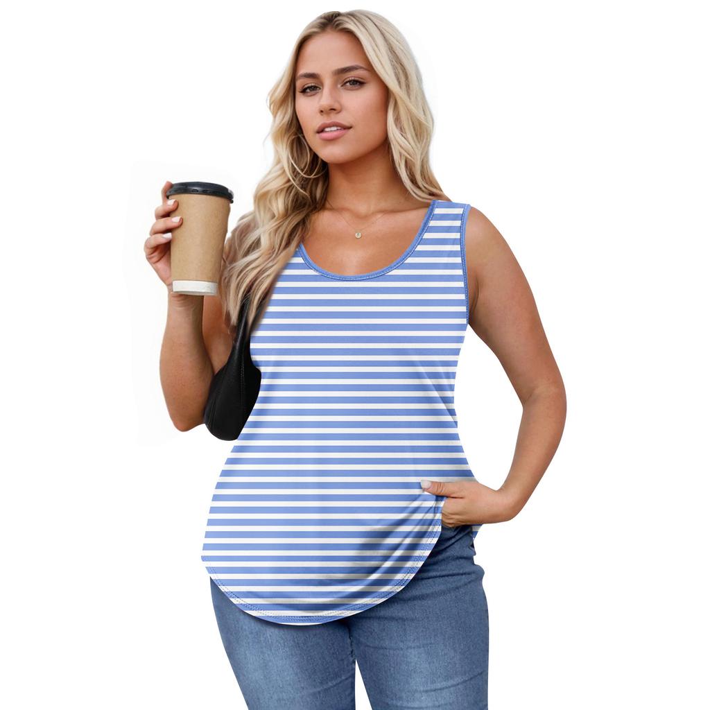 Women's Girl Tank Top Printing Casual  Top Tank Tops For Women Loose Fit Sleeveless Tops Flowy