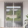 VidaXL Voile Curtains with Eyelets 2 Pcs Black, Net Curtain, Sheer Curtain, Window Voile, Treatment of 4102260