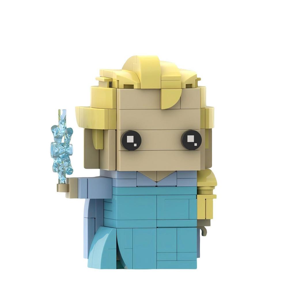 Building Blocks MOC Ice And Snow Square Head Children's Intellectual Development Building Blocks Diy Toy Model Ornaments