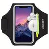 HAISSKY Спортивные нарукавники для бега для iPhone 17 16 15 14 13 Pro Max 15 Plus 16e 17 Air Samsung S25Ultra Карман на молнии Нарукавная сумка Чехол