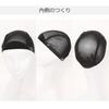(I'm Genki) Wig Net, Inner Cap, Wig Net, Medical Wig, Unisex, Black, MNET (Set of 2, BL Black)