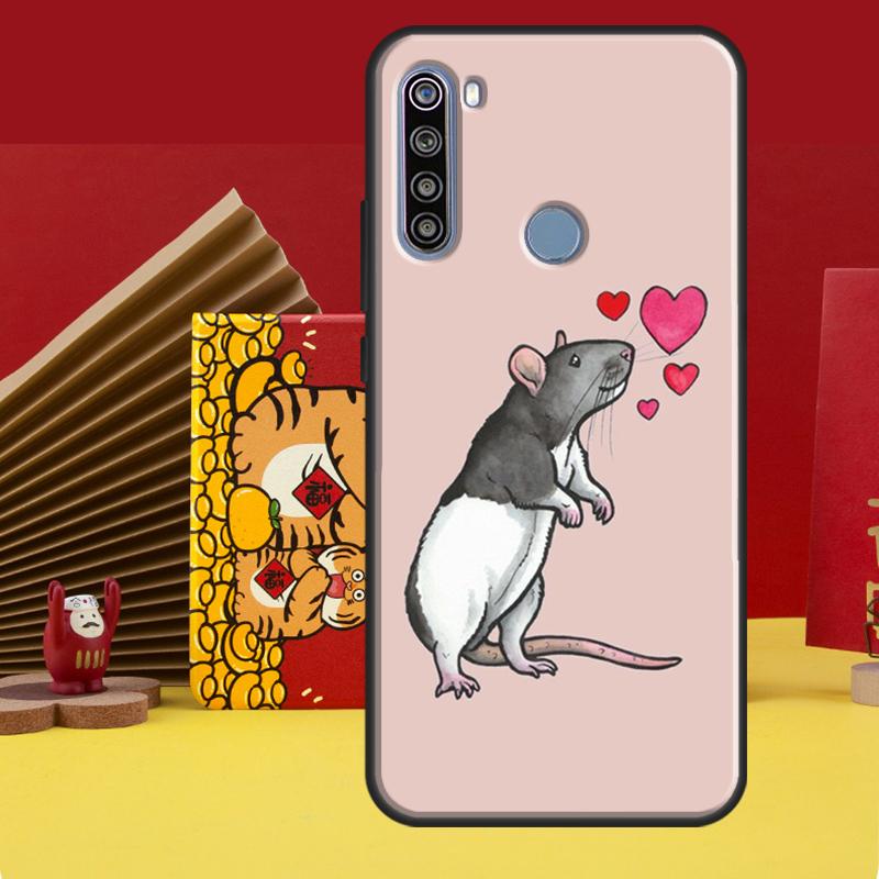 Чехол Крыса Мышь Для Redmi Note 12 10 8 9 11 Pro Чехол Для Redmi Note 12S 11S 10S 9S 8T 9C 10C 12C Coque