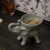 Роскошный керамический поднос-слон Ге Ware - Украшение для гостиной и держатель для ключей Подарок на новоселье