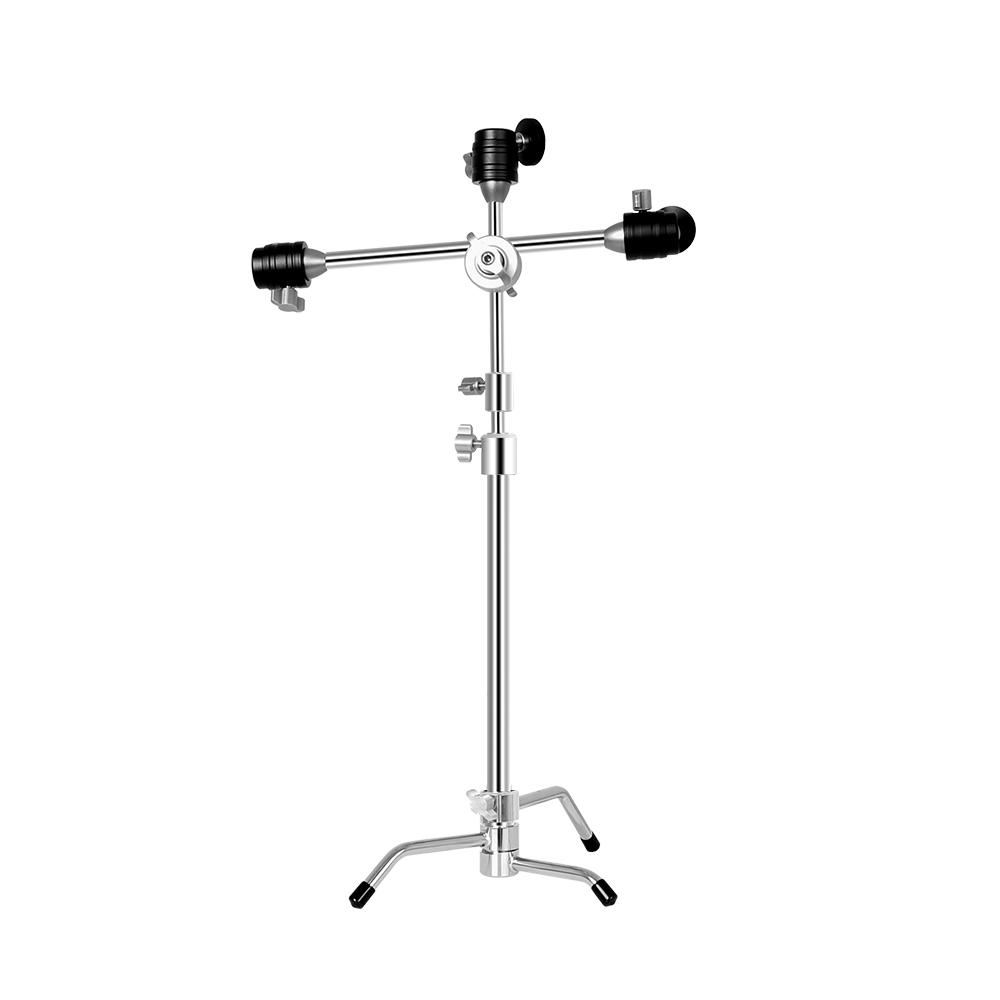 Andoer Мини-подставка C-Stand 20,8 дюйма, настольный штатив, подставка для телефона, штатив, алюминиевый сплав, грузоподъемность 10 кг/22 фунта, 2