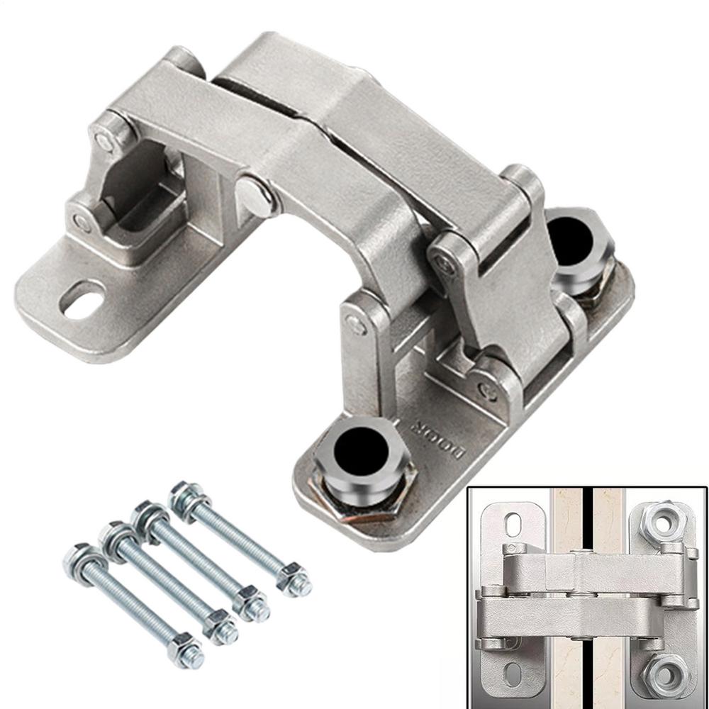 Скрытые петли для дверей, сверхпрочные, из нержавеющей стали, многофункциональные, для большого открытия, невидимые петли для каменных дверей