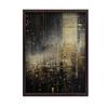 City Lights, Poster In Black And Gold City Lights, Poster In Black And Gold, 30X40 Cm, Unframed, Matte Paper 230 Gsm