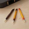 Luminio Wooden Ballpoint Premium Sunburst Rare Handcrafted in 4C Refills with Jetstream Prime and Pen, Oil-Based, 0.7mm, Knock-Style, Easy-to-Write,