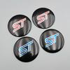 4pcs 56mm Black Red Blue Rims Logo ST Wheel Center Caps ST Hubcaps Sticker Hub Caps Decal Accessories