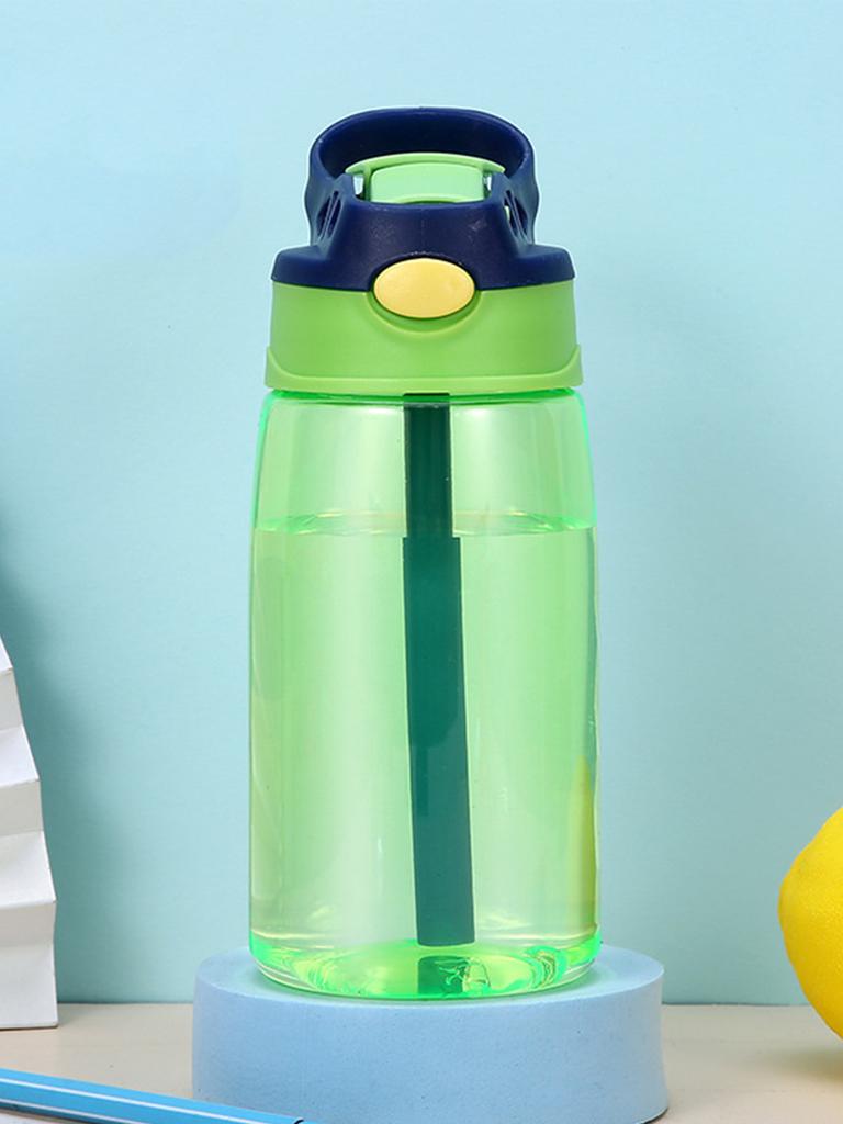 480 мл Детская чашка для воды с трубочкой, мультяшная, герметичная, пластиковая, для питья, для улицы, для школьников, милая чашка