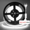 220V Dimmable COB LED Adhesive Strip With Dimmer/Switch White Warm Natural Flexible Ribbon Tape 240LEDs/M Indoor Outdoor Decor