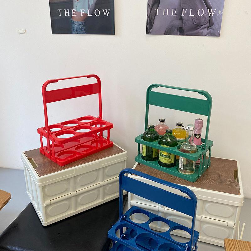 Reusable 6 Pack Beer Bottle Carrier Drink Caddy Holder Beer Rack Cup Organizer