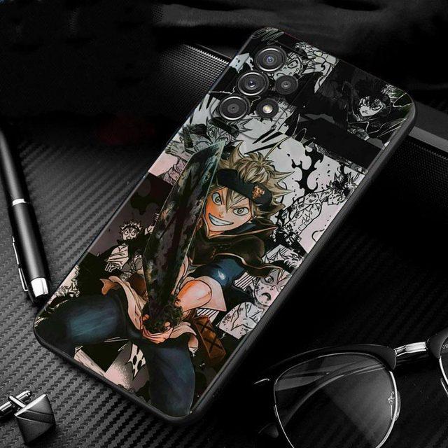 Чехол для Samsung Galaxy A51 A71 A01 A11 A21 A21s A31 A41 A72 A52 A42 A32 A22 A12 A02 A02s F42, чехол для телефона, черный клевер, аниме